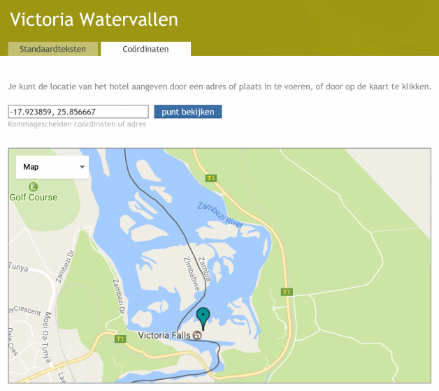 Eenvoudig coordinaten invoeren met adres of op de kaart